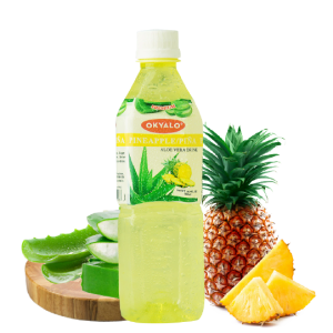 Pineapple aloe vera juice drink